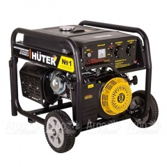 Бензиновый генератор Huter DY6500LX 5.0 кВт с колёсами и аккумулятором в Ставрополе