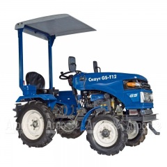 Многофункциональный минитрактор Garden Scout (Скаут) T-12DIF + фреза + двухкорпусный плуг + навес в Ставрополе