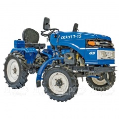 Многофункциональный минитрактор Garden Scout (Скаут) T-15DIF VT + двухкопрусный плуг + почвофреза в Ставрополе