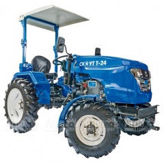 Многофункциональный минитрактор Garden Scout (Скаут) Т24 DIFF VT + почвофреза + двухкопрусный плуг + навес в Ставрополе