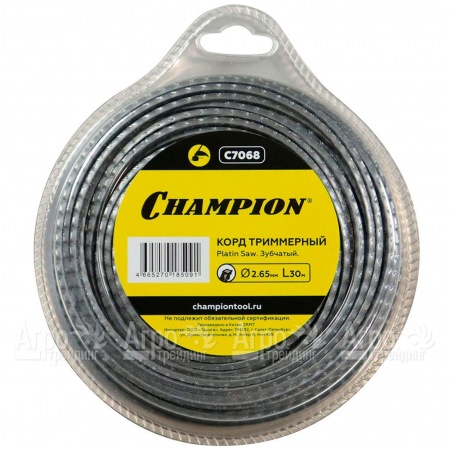 Корд триммерный Champion Platin Saw 2.65мм, 30м (зубчатый)  в Ставрополе