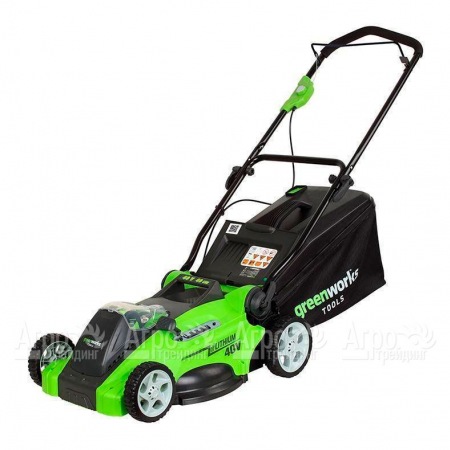 Газонокосилка аккумуляторная GreenWorks G40LM40 3 Ач  в Ставрополе