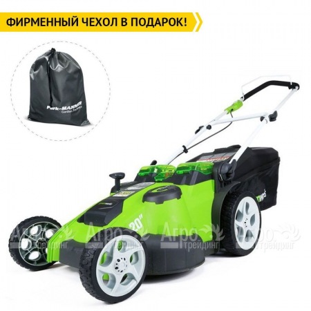Газонокосилка аккумуляторная GreenWorks G-Max G40LM49DB 40V 49 см Twin Force (без батареи и зарядного устройства) в Ставрополе