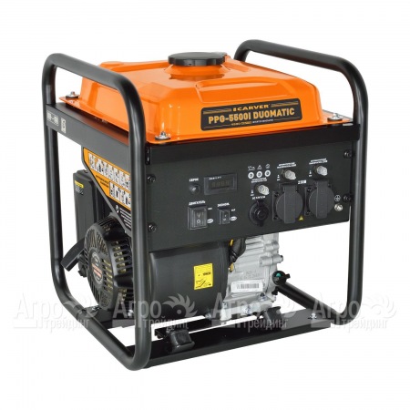 Бензиновый генератор инверторный Carver PPG-5500I Duomatic 4.2 кВт в Ставрополе