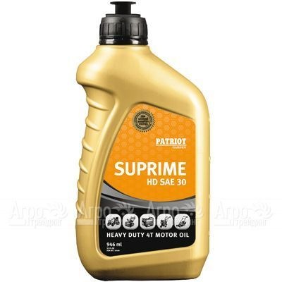 Масло Patriot Supreme HD SAE 30 946 мл для 4-х тактных двигателей в Ставрополе