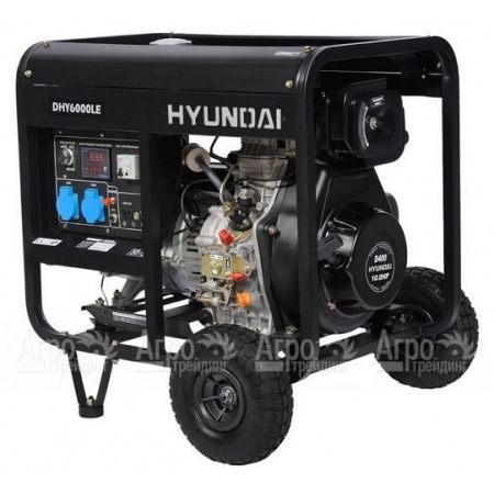 Дизельгенератор Hyundai DHY 6000LE 5 кВт + колеса в Ставрополе
