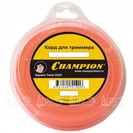 Корд триммерный Champion Square Twist Duo 2.4мм, 44м (витой квадрат)  в Ставрополе
