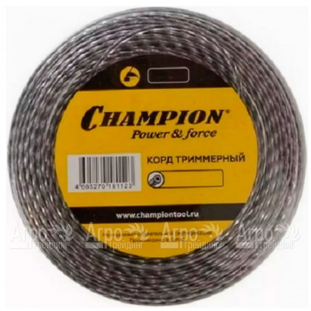 Корд триммерный Champion Tri-twist 3.0мм, 50м (витой треугольник)+нож  в Ставрополе