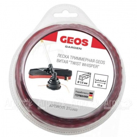 Леска триммерная витая GEOS by Al-Ko Twist Whisper 3.0 мм, 15 м в блистере в Ставрополе