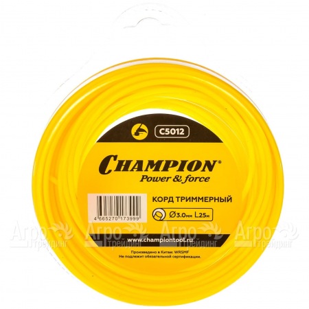 Корд триммерный Champion Round 3.0мм, 25м (круглый)  в Ставрополе