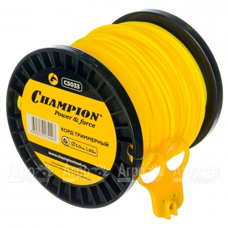 Корд триммерный Champion Star 3.0мм, 60м (звезда)+нож  в Ставрополе