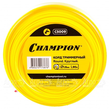 Корд триммерный Champion Round 1.6мм, 90м (круглый)  в Ставрополе