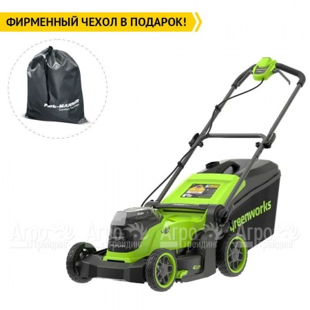 Газонокосилка аккумуляторная GreenWorks GD24X2LM411 2х4 Ач  в Ставрополе