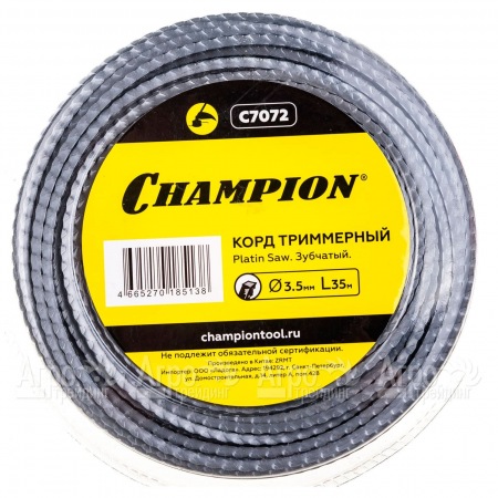 Корд триммерный Champion Platin Saw 3.5мм, 35м (зубчатый)+нож  в Ставрополе
