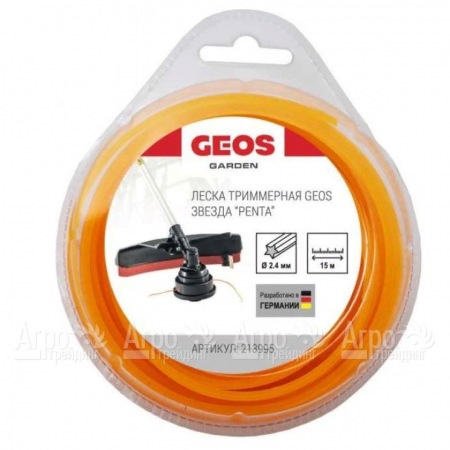 Леска триммерная звезда GEOS by Al-Ko Penta 2.4 мм, 15 м в блистере в Ставрополе