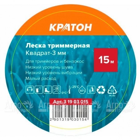 Леска триммерная Кратон Квадрат-3 мм в Ставрополе