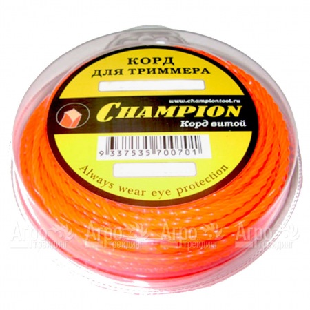 Корд триммерный Champion Twisted Square 2.4мм, 12м (витой квадрат)  в Ставрополе