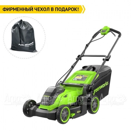 Газонокосилка аккумуляторная GreenWorks GD40LM411 4 Ач  в Ставрополе