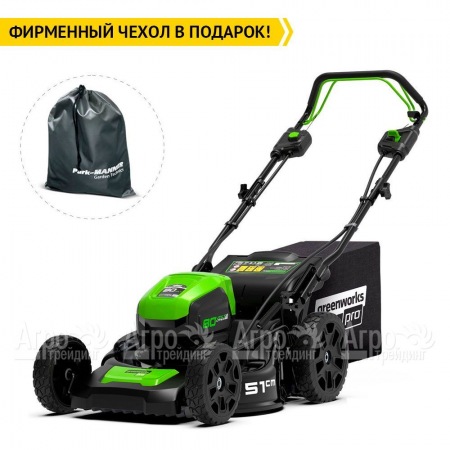 Газонокосилка аккумуляторная GreenWorks GD80LM51SP (без аккумулятора и зарядного устройства) в Ставрополе