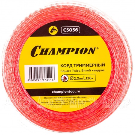 Корд триммерный Champion Square Twist Duo 2.0мм, 126м (витой квадрат)+нож  в Ставрополе