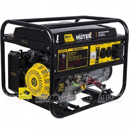 Бензиновый генератор Huter DY8000LX 6.5 кВт с колёсами в Ставрополе