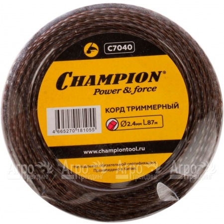 Корд триммерный Champion Magic 2.4мм, 87м (витой квадрат)+нож  в Ставрополе