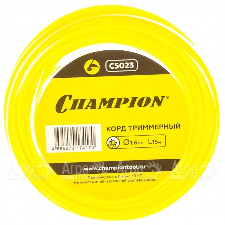 Корд триммерный Champion Star 1.6мм, 15м (звезда)  в Ставрополе