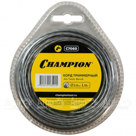Корд триммерный Champion Alu Twist 2.0мм, 15м (витой)  в Ставрополе