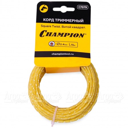 Корд триммерный Champion Square Twist 2.4мм, 15м (витой квадрат)  в Ставрополе