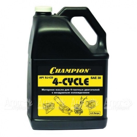 Масло минеральное Champion SAE30 4 л для 4-х тактных двигателей  в Ставрополе