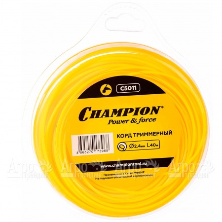 Корд триммерный Champion Round 2.4мм, 40м (круглый)  в Ставрополе