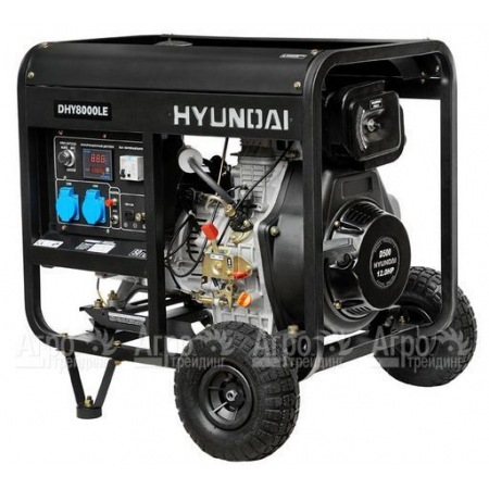 Дизельгенератор Hyundai DHY 8000LE 5,5 кВт + колеса в Ставрополе