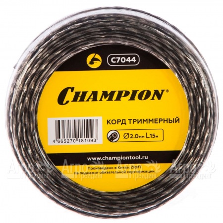 Корд триммерный Champion Tri-twist 2.0мм, 15м (витой треугольник)  в Ставрополе
