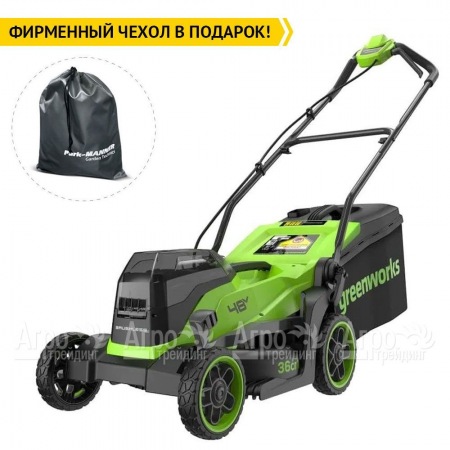 Газонокосилка аккумуляторная GreenWorks GD24X2LM361 2х4 Ач  в Ставрополе