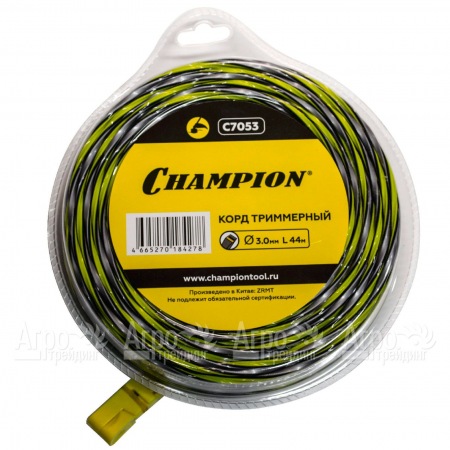 Корд триммерный Champion Tornado 3.0мм, 44м (витой квадрат)  в Ставрополе