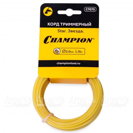 Корд триммерный Champion Star 2.0мм, 15 м (звезда)  в Ставрополе