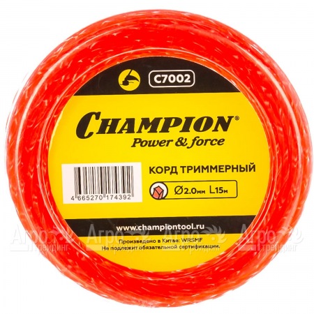 Корд триммерный Champion Twisted Square 2.0мм, 15м (витой квадрат)  в Ставрополе