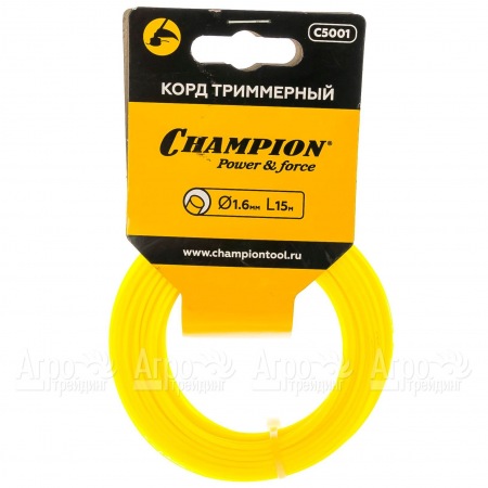 Корд триммерный Champion Round 1.6мм, 15м (круглый)  в Ставрополе