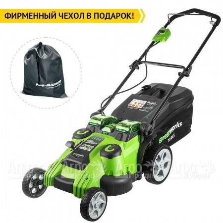 Газонокосилка аккумуляторная GreenWorks G40LM49DBK6 в Ставрополе
